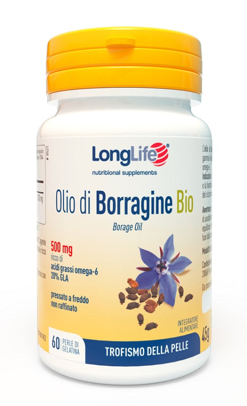 LONGLIFE OLIO BORRAGINE BIO 60 PERLE IN GELATINA