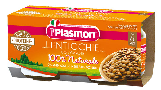 PLASMON OMOGENEIZZATO LENTICCHIE 2 X 80 G