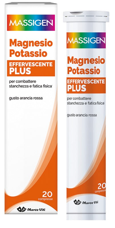 MASSIGEN MAGNESIO POTASSIO PLUS 20 COMPRESSE EFFERVESCENTI