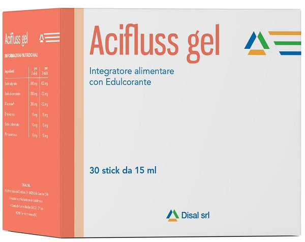 ACIFLUSS GEL 30 STICK DA 15 ML CON EDULCORANTE