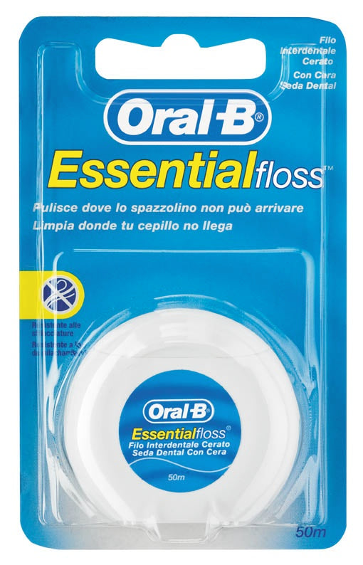 ORALB ESSENTIALFLOSS FILO INTERDENTALE CERATO 50 METRI GUSTO MENTA