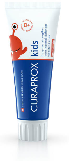 CURAPROX KIDS TOOTHPASTE STRAWBERRY FLAVOR 0 PPM 60 ML