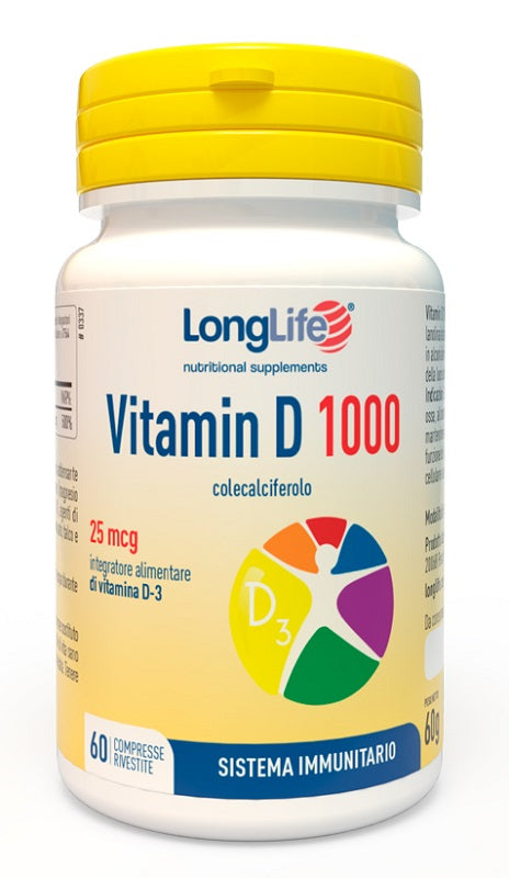 LONGLIFE VITAMIN D 1000UI 60 COMPRESSE RIVESTITE