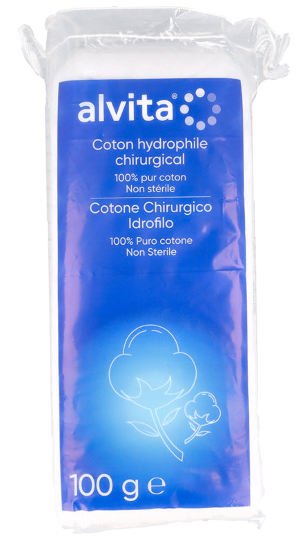 COTONE CHIRURGICO IDROFILO ALVITA 100% PURO COTONE 100 G