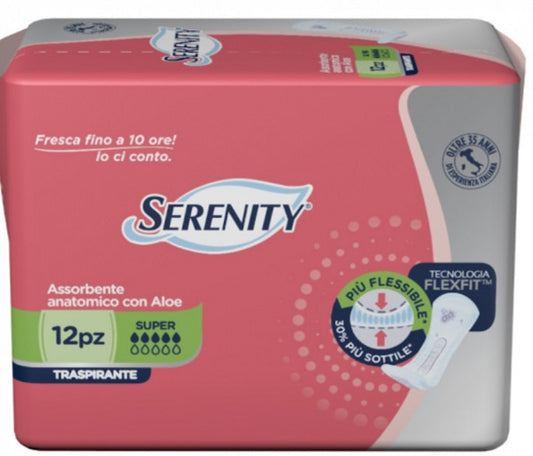 INCONTINENCE DIAPER SERENITY LIGHT LADY SUPER 12 PIECES