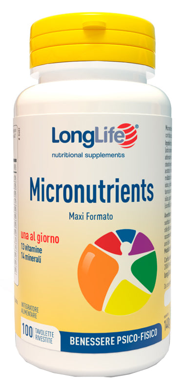 LONGLIFE MICRONUTRIENTS 100 TAVOLETTE RIVESTITE