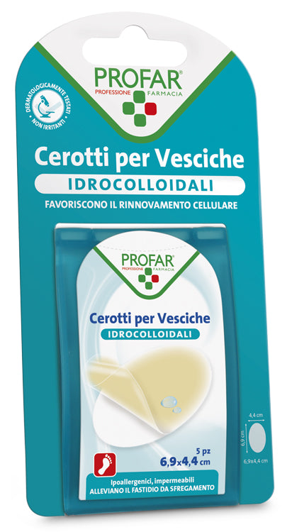 CEROTTO VESCICHE IDROCOLLOIDALE PROFAR 6,9X4,4 5 PEZZI