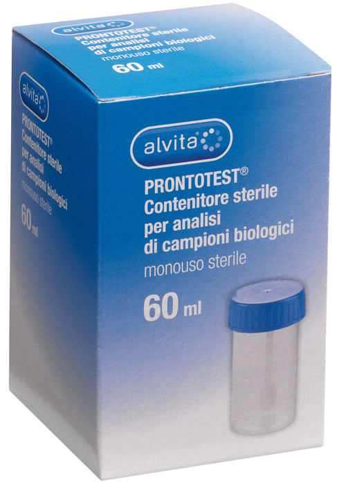 CONTENITORE ALVITA PRONTOTEST PER ANALISI DI CAMPIONI BIOLOGICI 60ML
