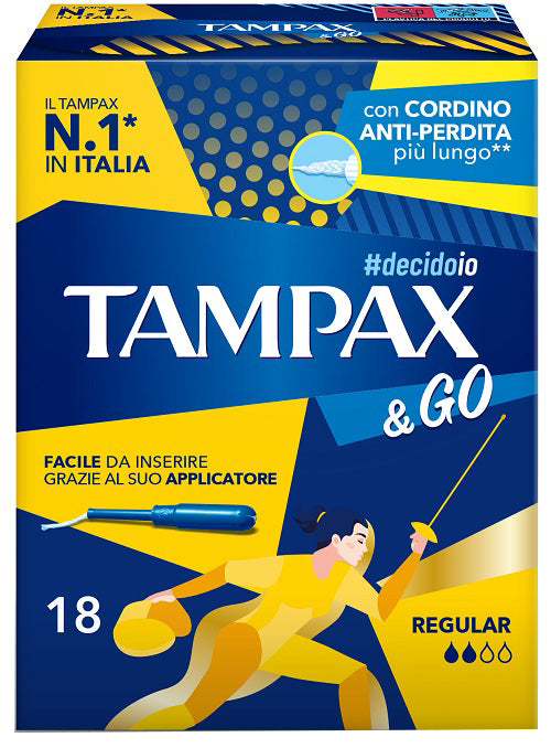 TAMPAX &GO REGULAR 18 PEZZI