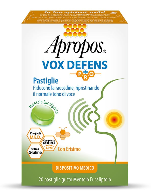 APROPOS VOX DEFENS PRO MENTOLO EUCALIPTO 20 PASTIGLIE