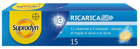 SUPRADYN RICARICA 50+ 15 COMPRESSE EFFERVESCENTI