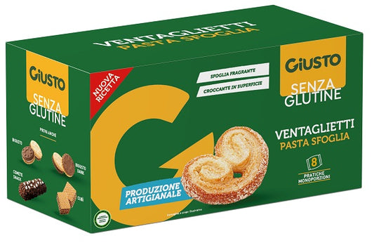 GIUSTO GLUTEN-FREE PALMIER BISCUITS 80 G