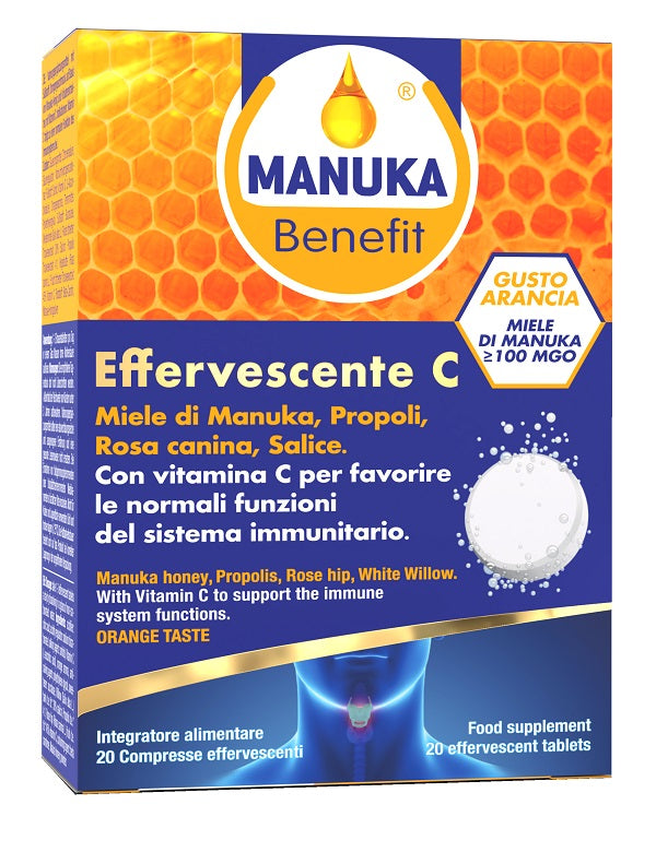MANUKA BENEFIT EFFERVESCENTE C 20 COMPRESSE
