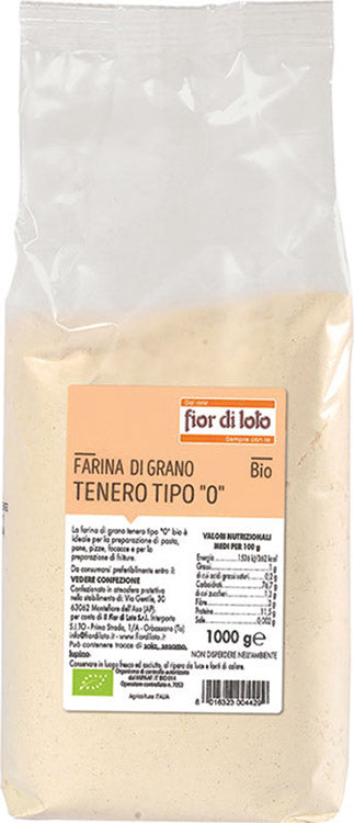 FARINA FINE DI GRANO TENERO 0 BIOLOGICO 1000 G