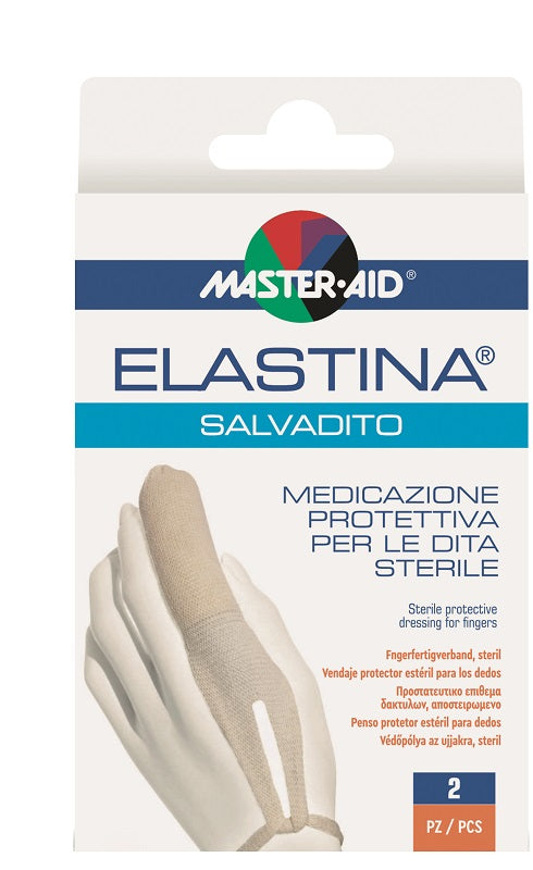 MASTER-AID ELASTINA MEDICAL PROTECTIVE FINGER DRESSING STERILE 2 PIECES