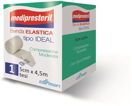 BENDA ELASTICA MEDIPRESTERIL IDEAL COMPRESSIONE MODERATA M4,5X5CM TESI