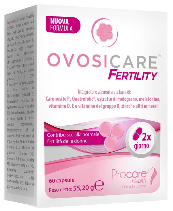 OVOSICARE FERTILITY 60 CAPSULE SENZA GLUTINE NATURALMENTE PRIVO DI LATTOSIO