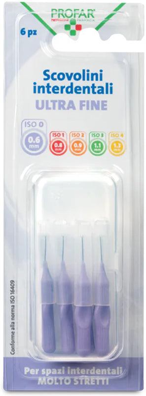 PROFAR INTERDENTAL BRUSHES LILAC 0.6 6 PIECES