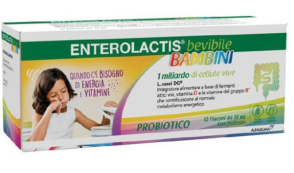 ENTEROLACTIS BAMBINO BEVIBILE 12 FLACONI DA 10 ML