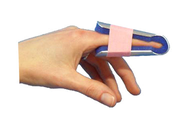 STECCA PER FRATTURA DITA A CAMPANA FARMASPLINT MISURA GRANDE PREFORMATA IN ALLUMINIO MODELLABILE CON IMBOTTITURA IN SPUGNA POLIURETANICA ANTIALLERGICA RADIOTRASPARENTE 15 CM