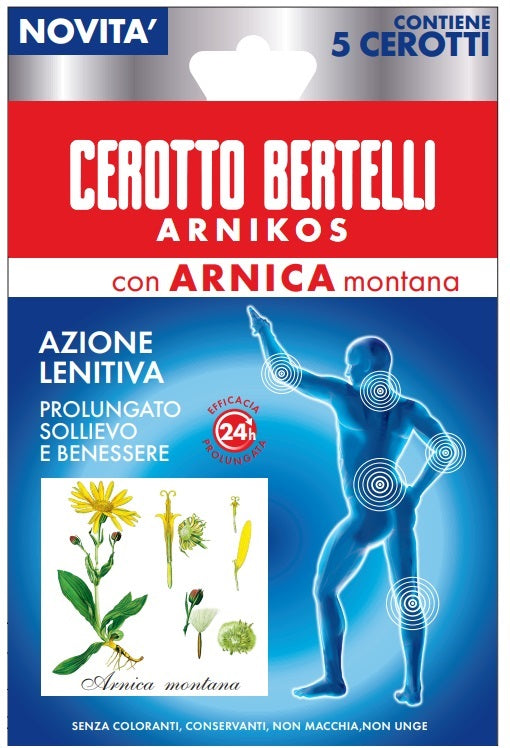 BERTELLI CEROTTO ARNIKOS CON ARNICA MONTANA 5 PEZZI