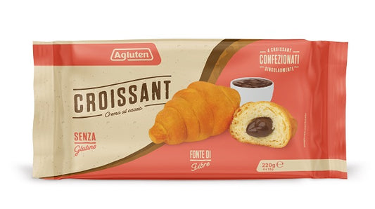 GLUTEN-FREE CROISSANT COCOA CREAM 4 PIECES OF 55 G