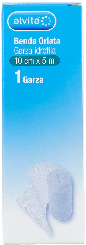 BENDA ORLATA GARZA IDROFILA ALVITA 10X500CM