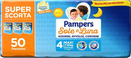 PAMPERS SOLE LUNA TRIO MAXI 50 PIECES