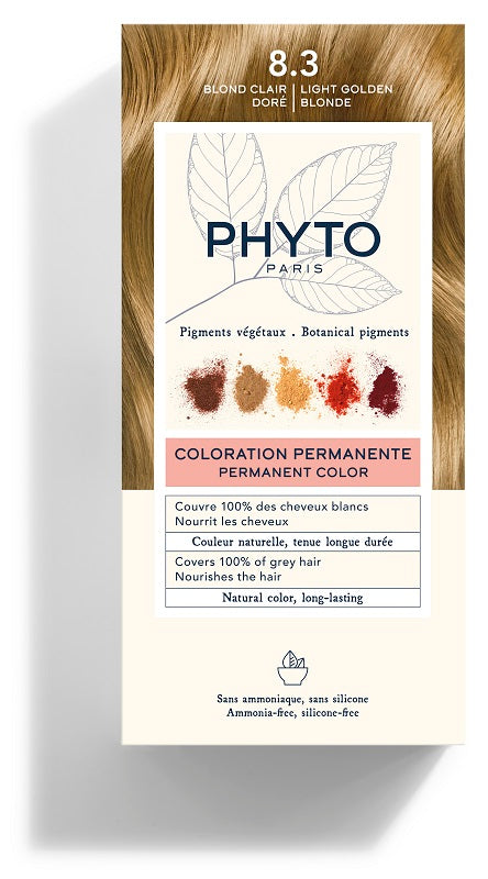 COLOR KIT 8,3 BIONDO CHIARO DORATO LATTE RIVELATORE 50 ML + CREMA COLORANTE 50 ML + MASCHERA PROTETTIVA COLORE 12 ML + GUANTI