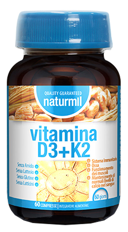 NATURMIL VITAMIN D3+K2 60 TABLETS