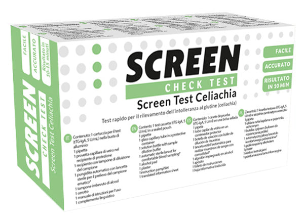 SCREEN TEST RAPIDO SCREEN TEST CELIACHIA PER RILEVAZIONE INTOLLERANZA GLUTINE 1 PEZZO