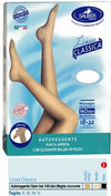 SAUBER AUTOREGGENTE OPEN TOE MAGLIA MICRORETE 140 DEN COLORE NEUTRO BEIGE TAGLIA 4 LINEA CLASSICA