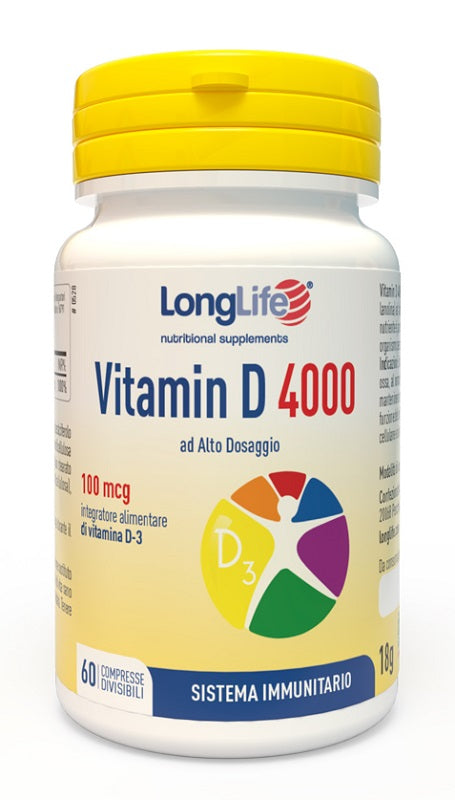 LONGLIFE VITAMIN D 4000UI 60 COMPRESSE DIVISIBILI