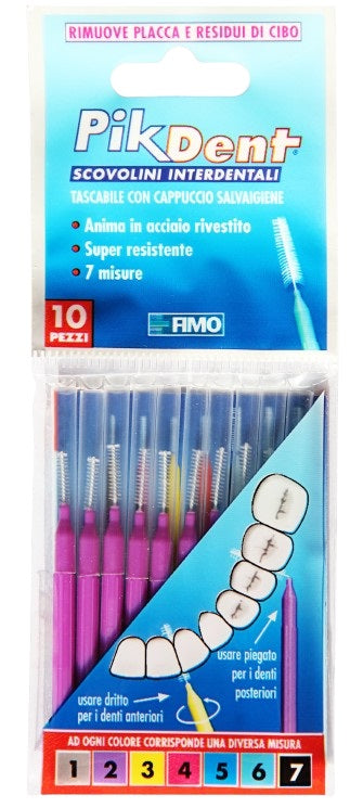 PIKDENT STUZZICOLINO 2 VIOLA 10 PEZZI