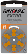 BATTERIA MODELLO 13 PER AMPLIFICATORE ACUSTICO 6 PEZZI