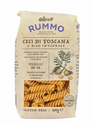 RUMMO FUSILLI NO. 48 TUSCAN CHICKPEA AND WHOLE WHEAT RICE 300 G