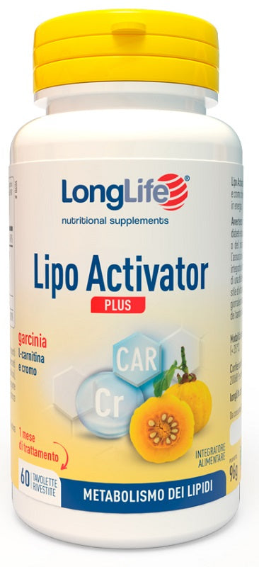 LONGLIFE LIPO ACTIVATOR PLUS 60 TAVOLETTE RIVESTITE DA 1,6 G