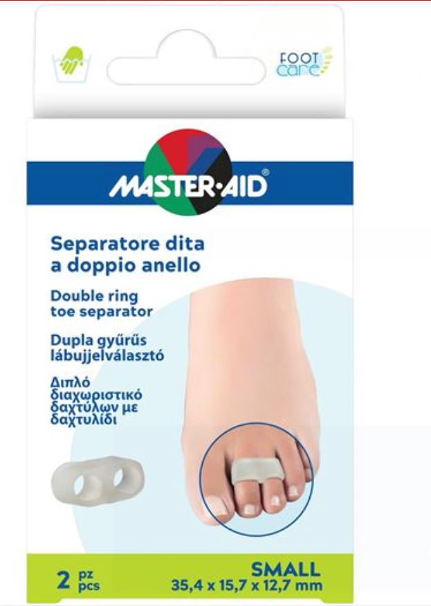 TOE SEPARATOR MASTER-AID FOOTCARE WITH DOUBLE RING LARGE 2 PIECES C11