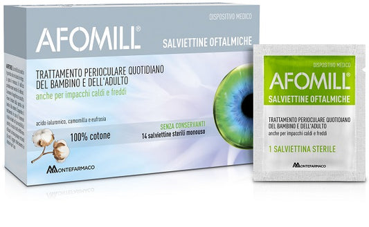 AFOMILL SALVIETTINE OFTALMICHE 14 PEZZI