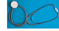 FONENDOSCOPIO LEGGERO PIATTO CON MEMBRABA ARCHETTO BIAURICOLARE PER AUSCULTAZIONE CON MOLLA ESTERNA