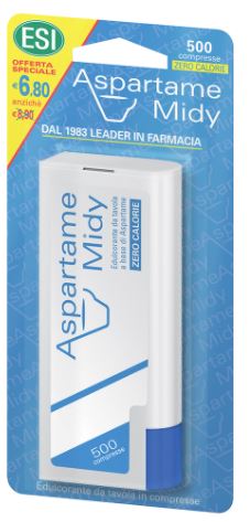 ESI ASPARTAME MIDY 500 COMPRESSE CON DISPENSER
