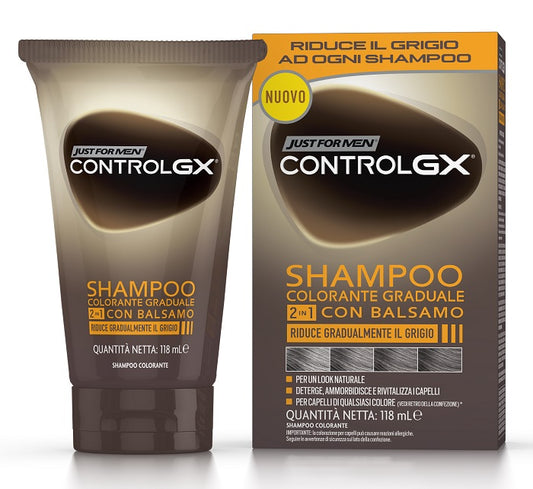 JUST FOR MEN CONTROL GX GRADUAL COLOR 2-IN-1 SHAMPOO & CONDITIONER 150 ML