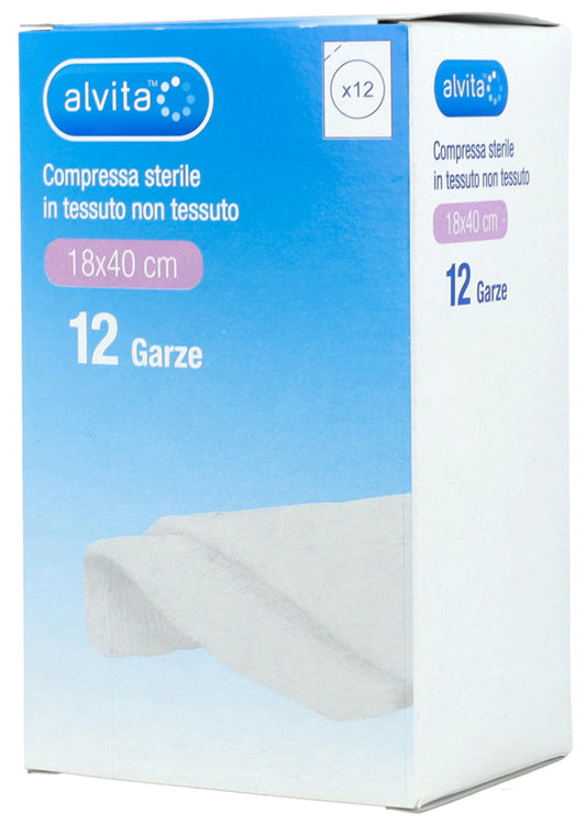 GARZA COMPRESSA TNT 18X40CM 12 PEZZI