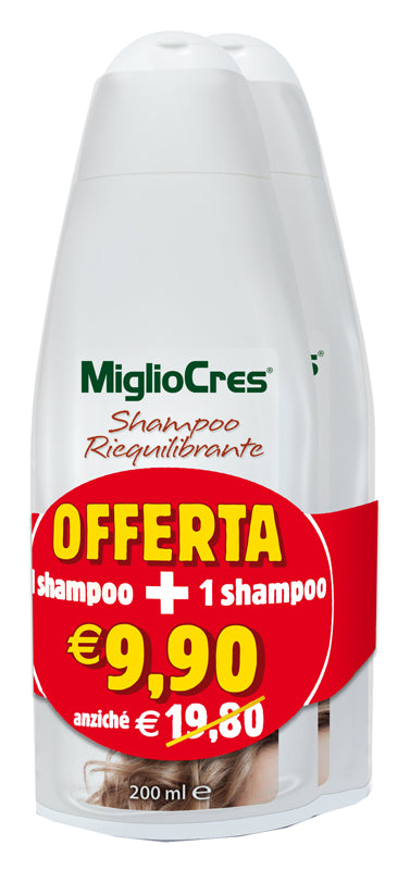 MIGLIOCRES SHAMPOO RIEQUILIBRANTE BIPACK 2 FLACONI X 200 ML
