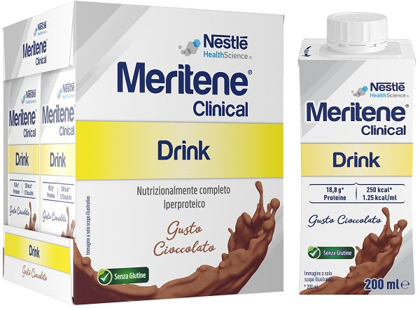 MERITENE CLINICAL CIOCCOLATO 4 BOTTIGLIE DA 200 ML