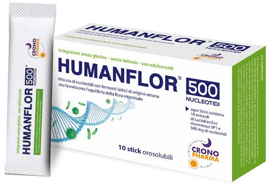 HUMANFLOR 500 NUCLEOTIDES 10 OROSOLUBLE STICKS 1.5 G
