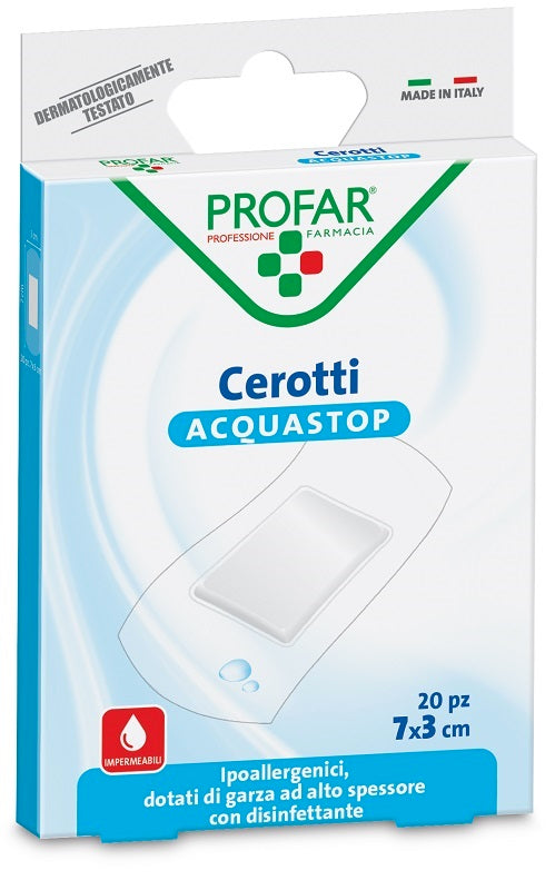 CEROTTO ACQUASTOP GRANDI 7X3 CM PROFAR 20 PEZZI