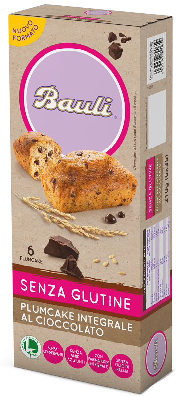 BAULI PLUMCAKE INTEGRALE CIOCCOLATO 6X35 G