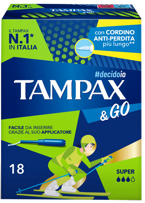 TAMPAX &GO SUPER 18 PEZZI