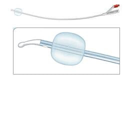 CATETERE FOLEY IN SILICONE PER ADULTI BRILLANT PLUS 2 VIE SENZA SCANALATURE CH14 LUNGHEZZA 41 CM PALLONCINO 10 ML PUNTA TIEMANN 2 FORI 1 PEZZO